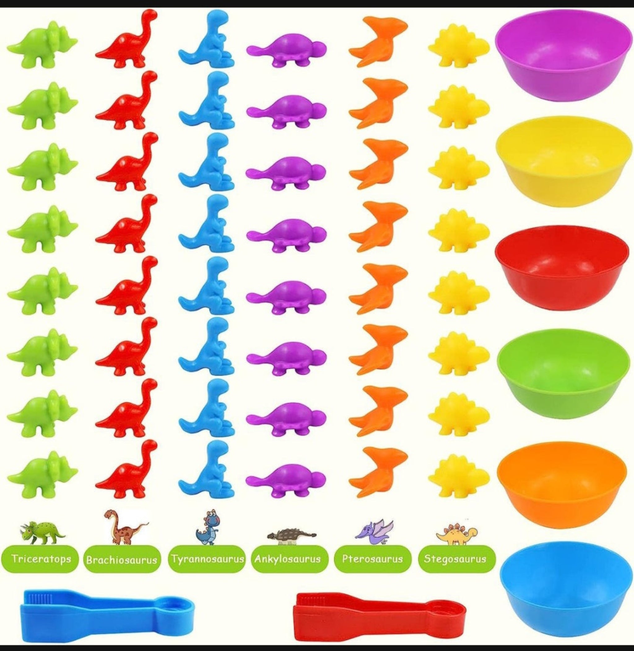 Dinosaur Colour Sorting and Counting Set