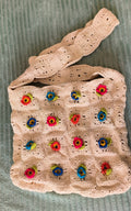 Handmade Crochet Flower Bag