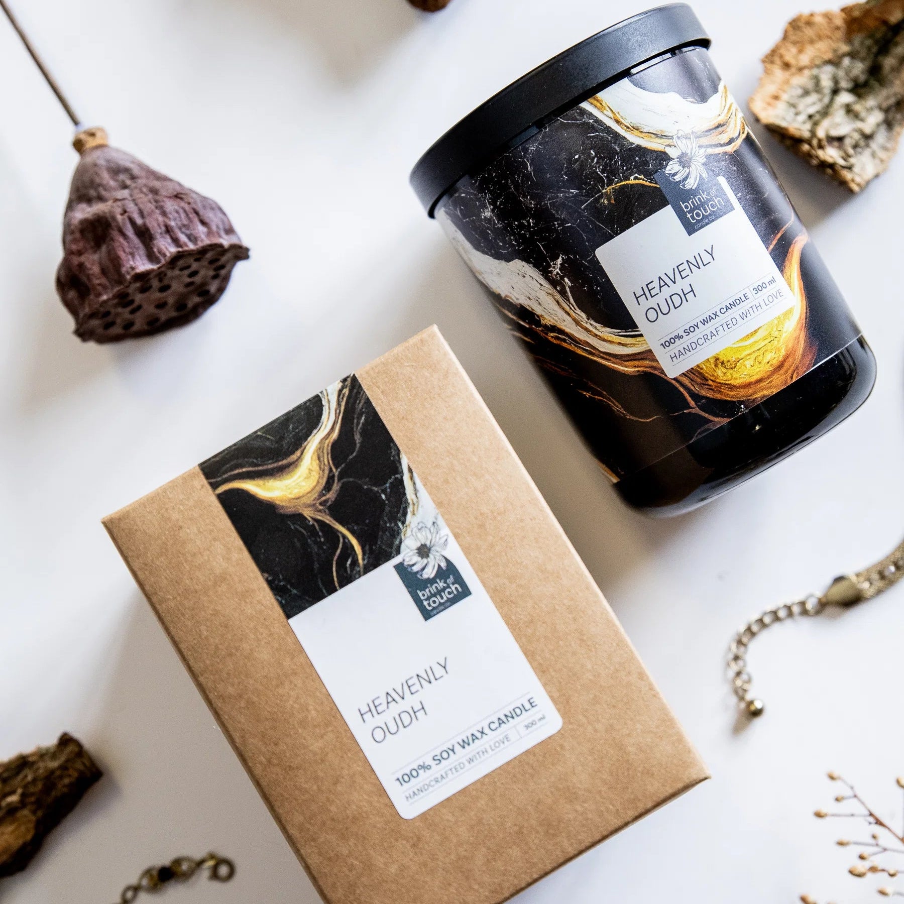 Heavenly Oudh - Luxury Hand-Poured Soy Candle