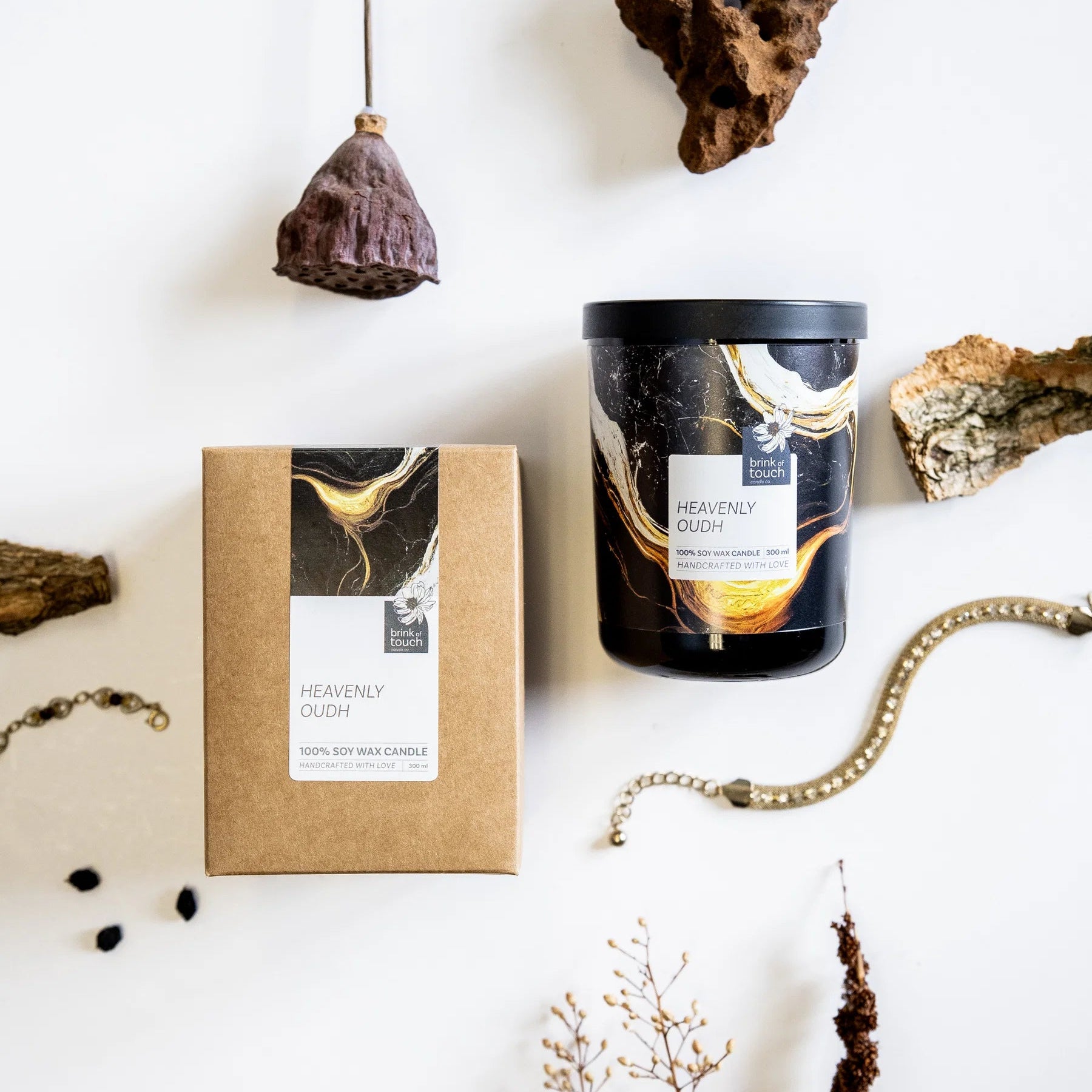 Heavenly Oudh - Luxury Hand-Poured Soy Candle