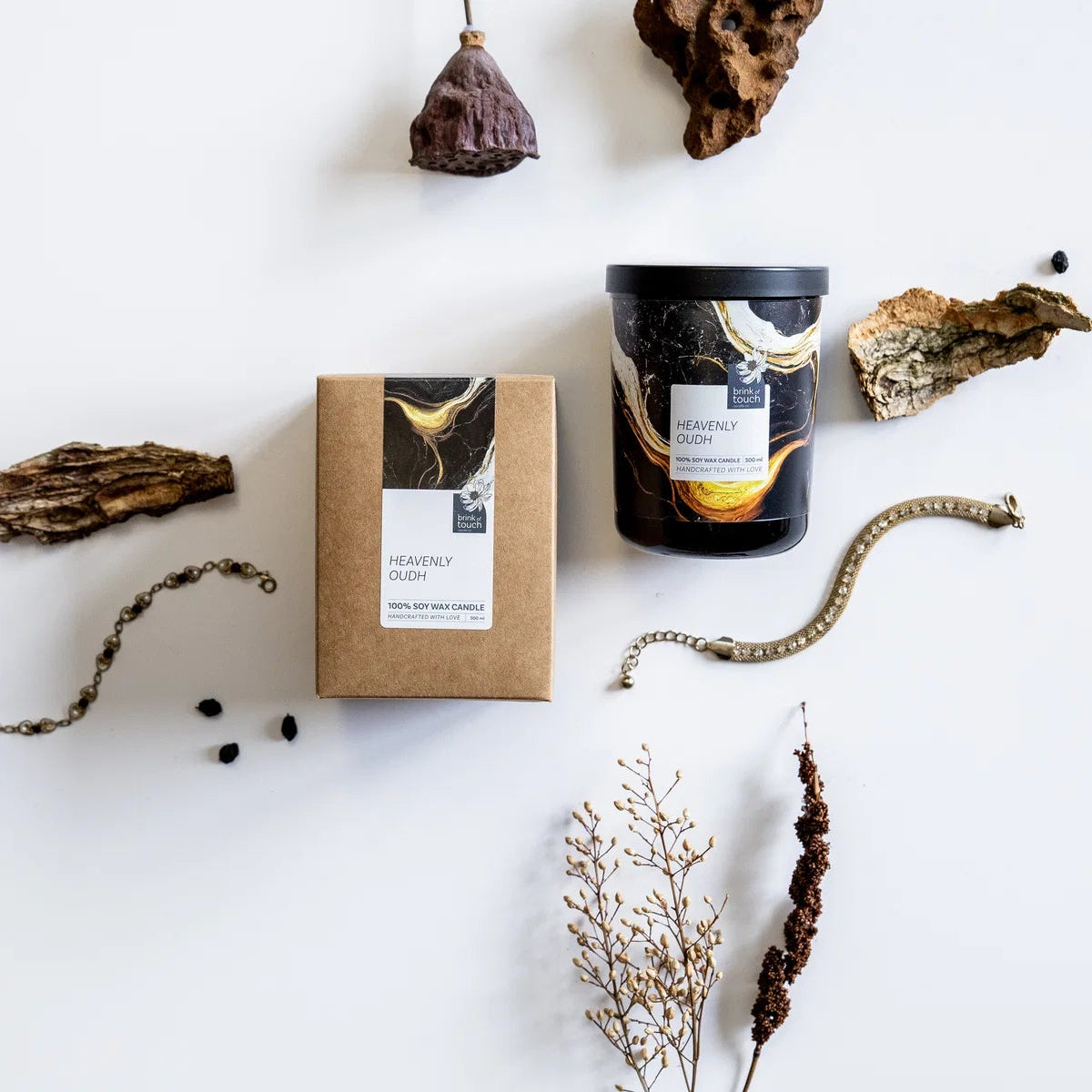 Heavenly Oudh - Luxury Hand-Poured Soy Candle