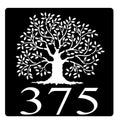 Oak Tree Home Number Sign