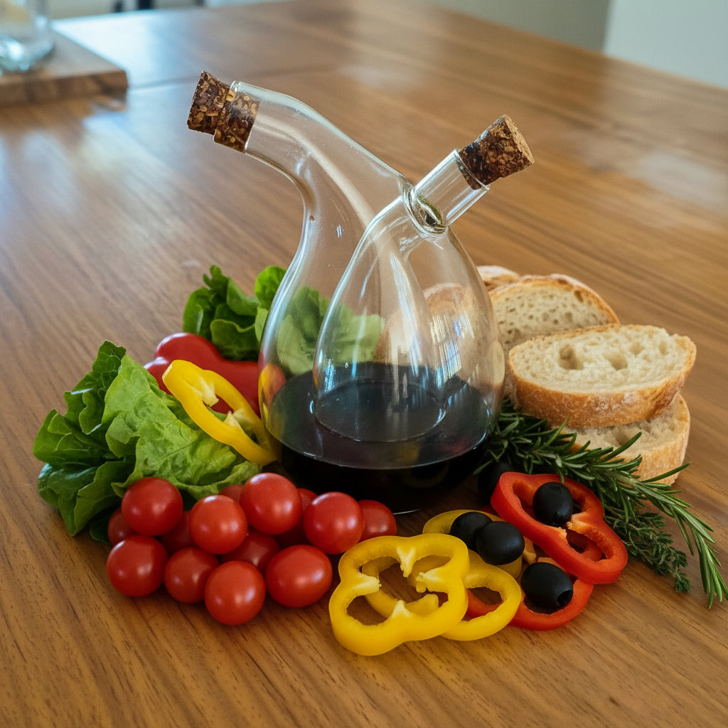 Luxury Housewarming Gift — Bollaer Hand-Blown Oil & Vinegar Bottle