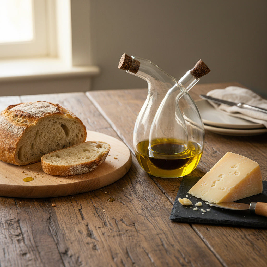 Luxury Housewarming Gift — Bollaer Hand-Blown Oil & Vinegar Bottle