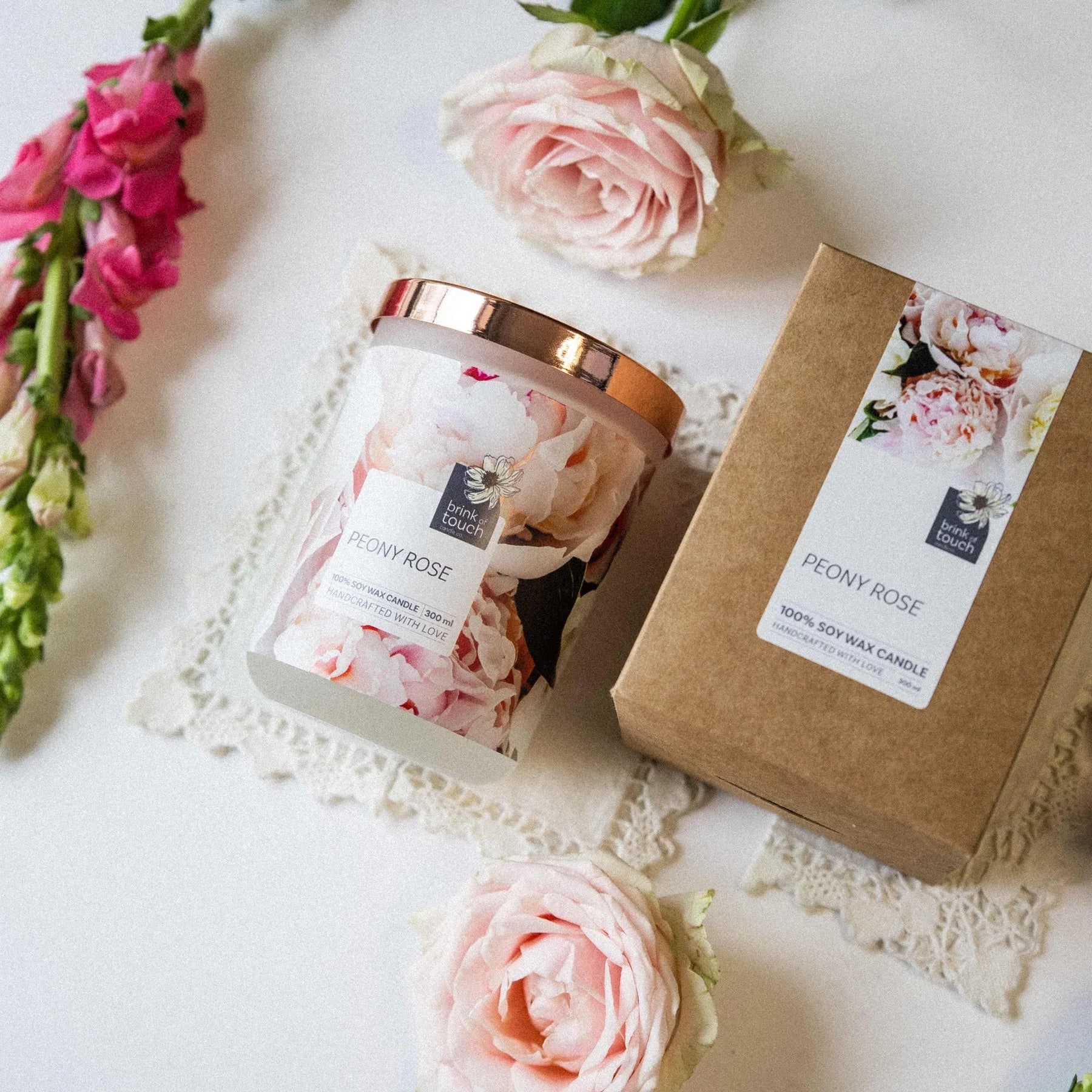 Peony Rose Luxury Candle