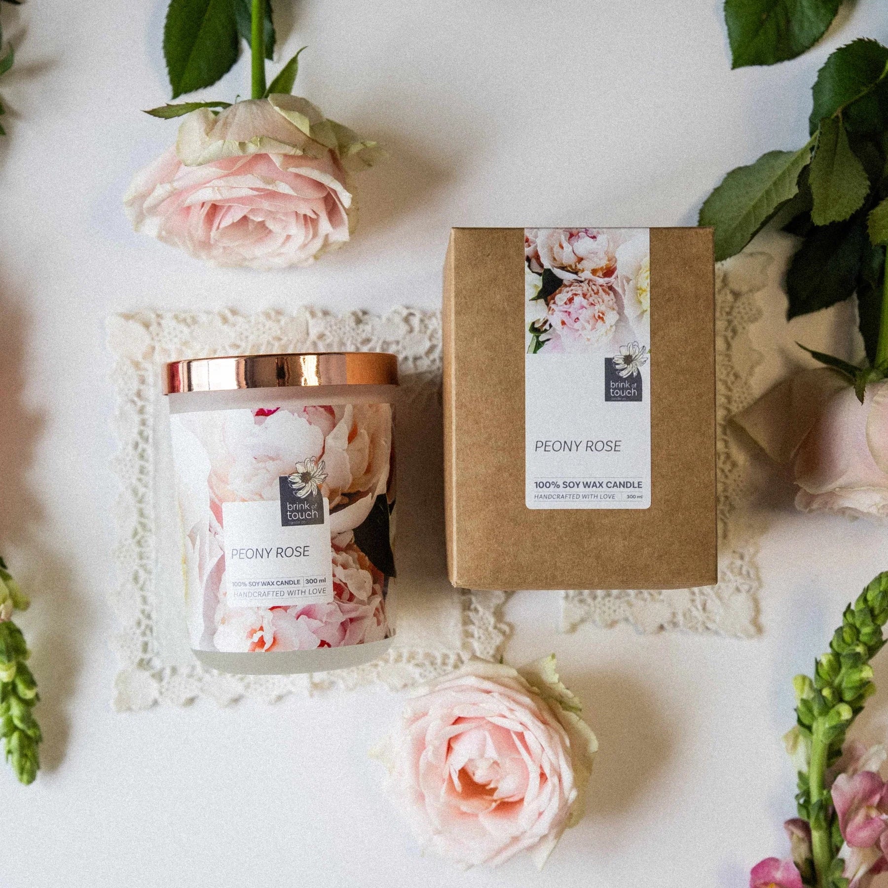 Peony Rose Luxury Candle