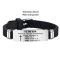 To My Son Stainless Steel Bracelet