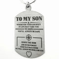 To My Son Keyring/Bag Tag