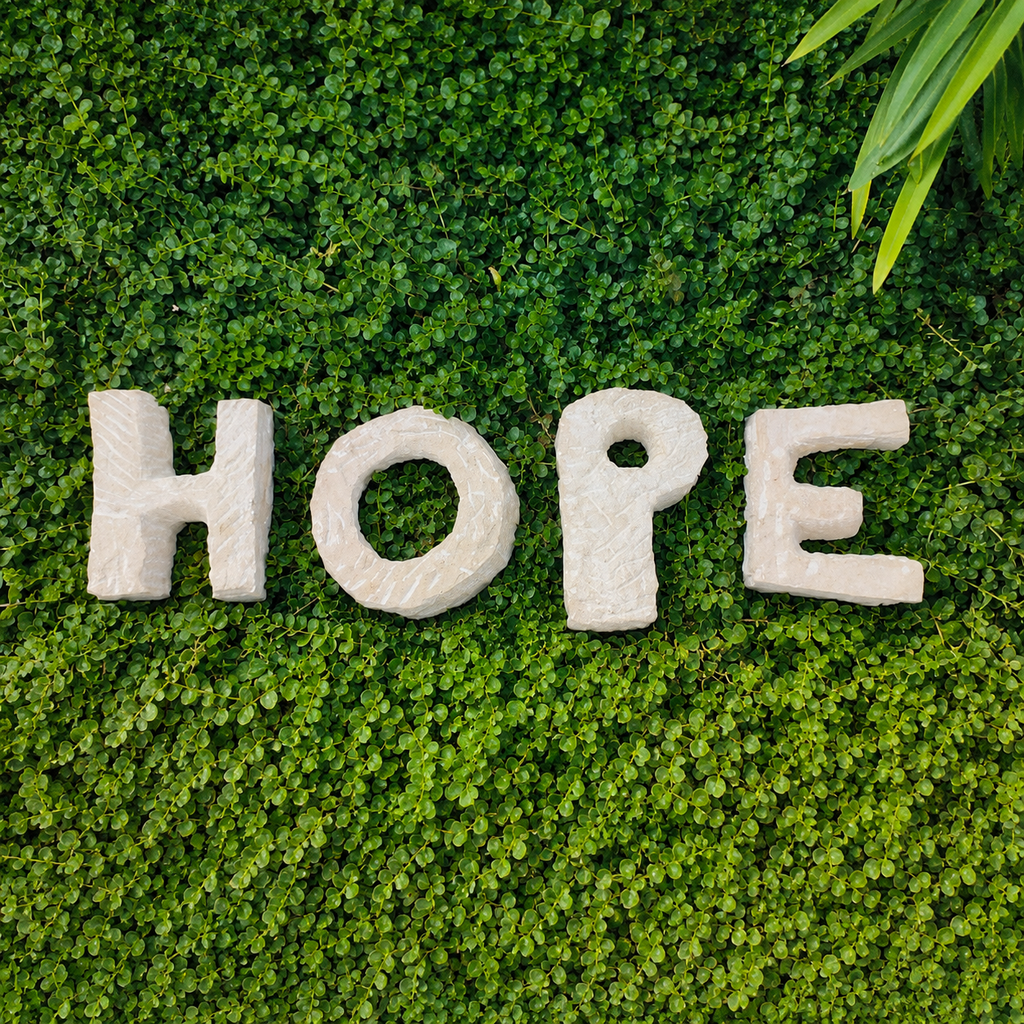 HOPE Sandstone Letter Décor