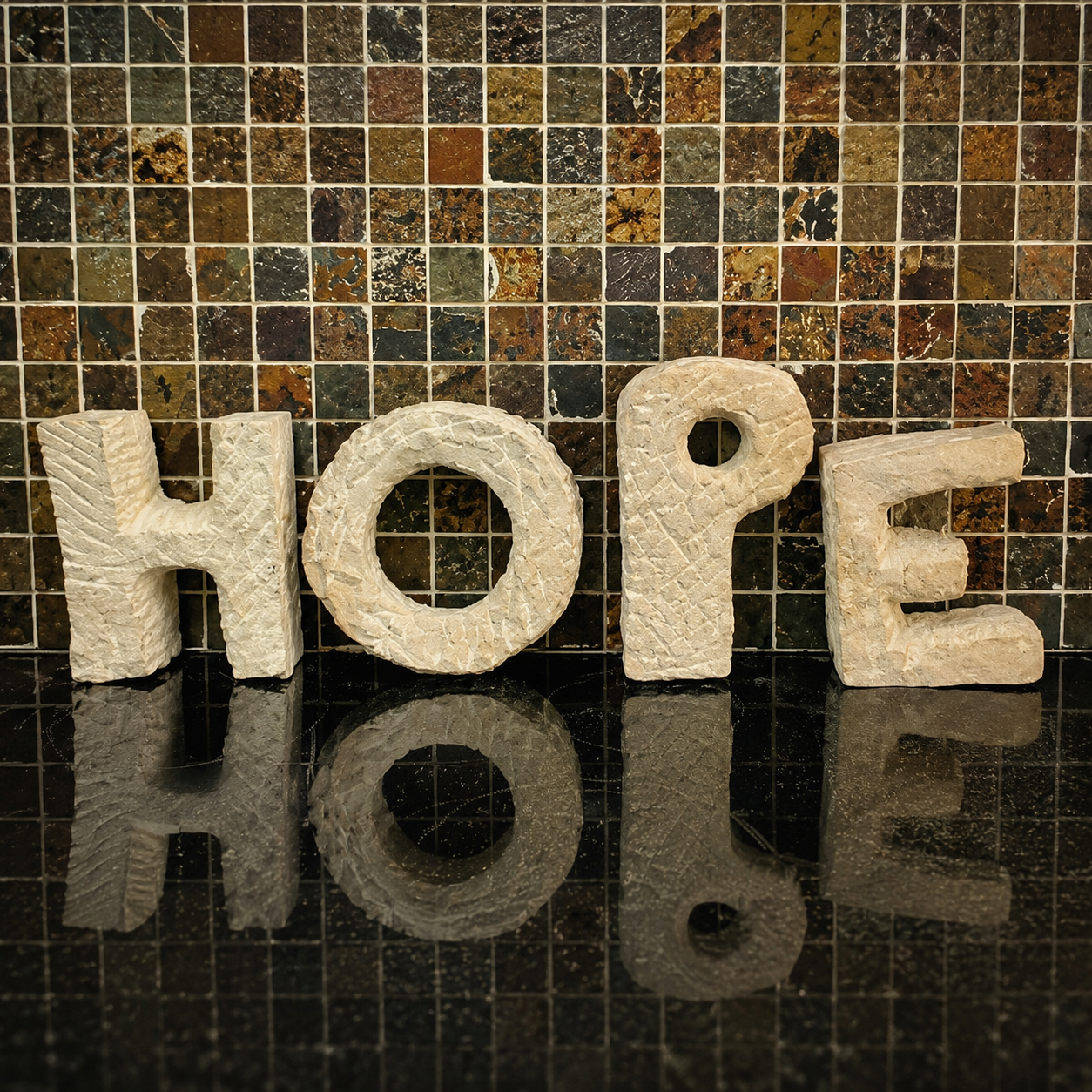 HOPE Sandstone Letter Décor